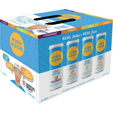 HIGH NOON VODKA PEACH 4PK