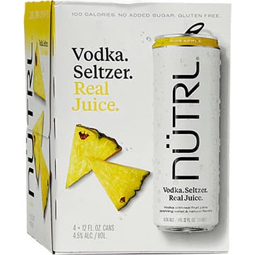 Nutrl Vodka Pineapple 4x12oz