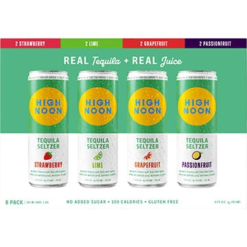 High Noon vodka ice Tea Variety 8pk