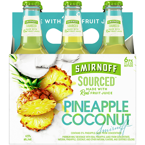 Smirnoff Sourced Pineapple Coconut