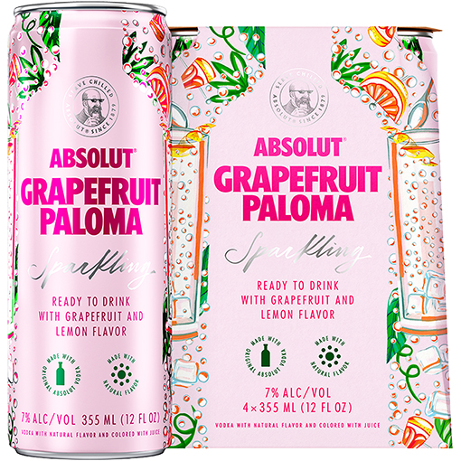 Absolut grapefruit 4 pack
