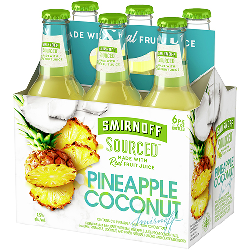 Smirnoff Sourced Pineapple Coconut