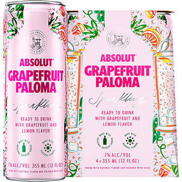 Absolut grapefruit 4 pack
