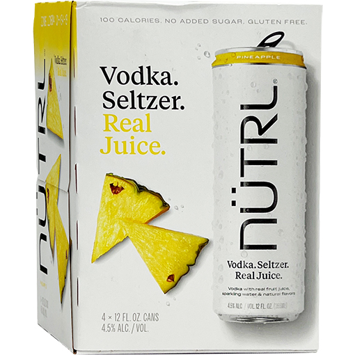 Nutrl Vodka Pineapple 4x12oz