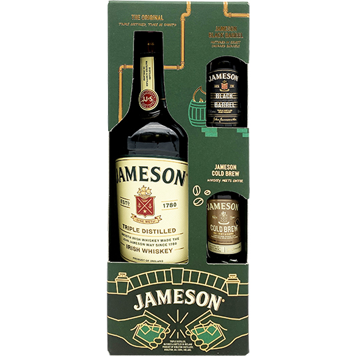Jameson Irish Whiskey Gift Set with Two 50ml Black Barrel & Cold Brew
