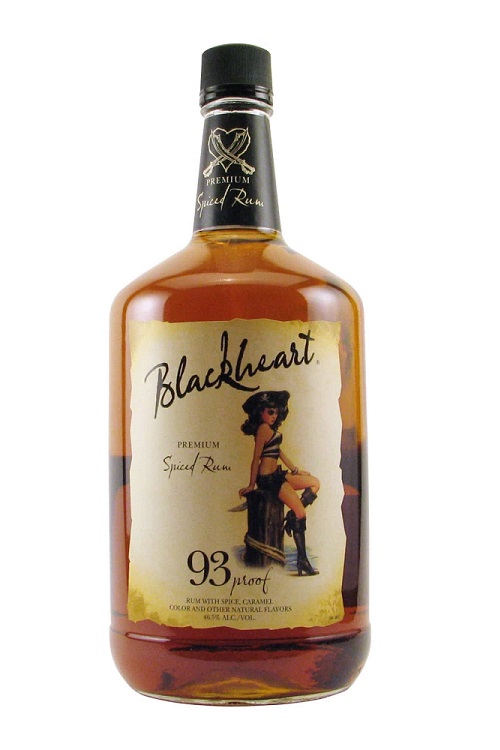 BLACKHEART SPICED RUM 93 1.75L