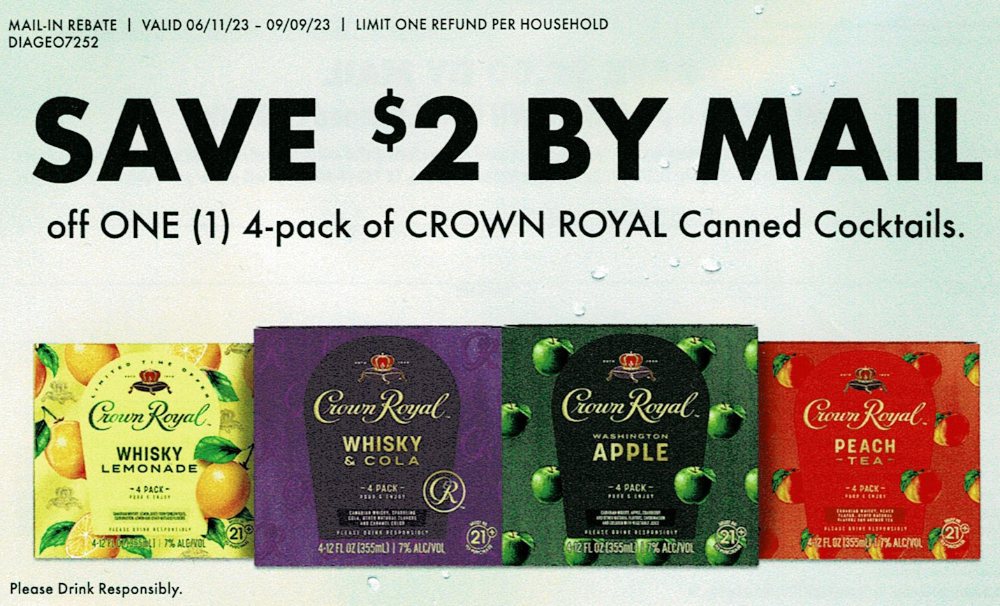 CrownRoyalpp beer 4 pack