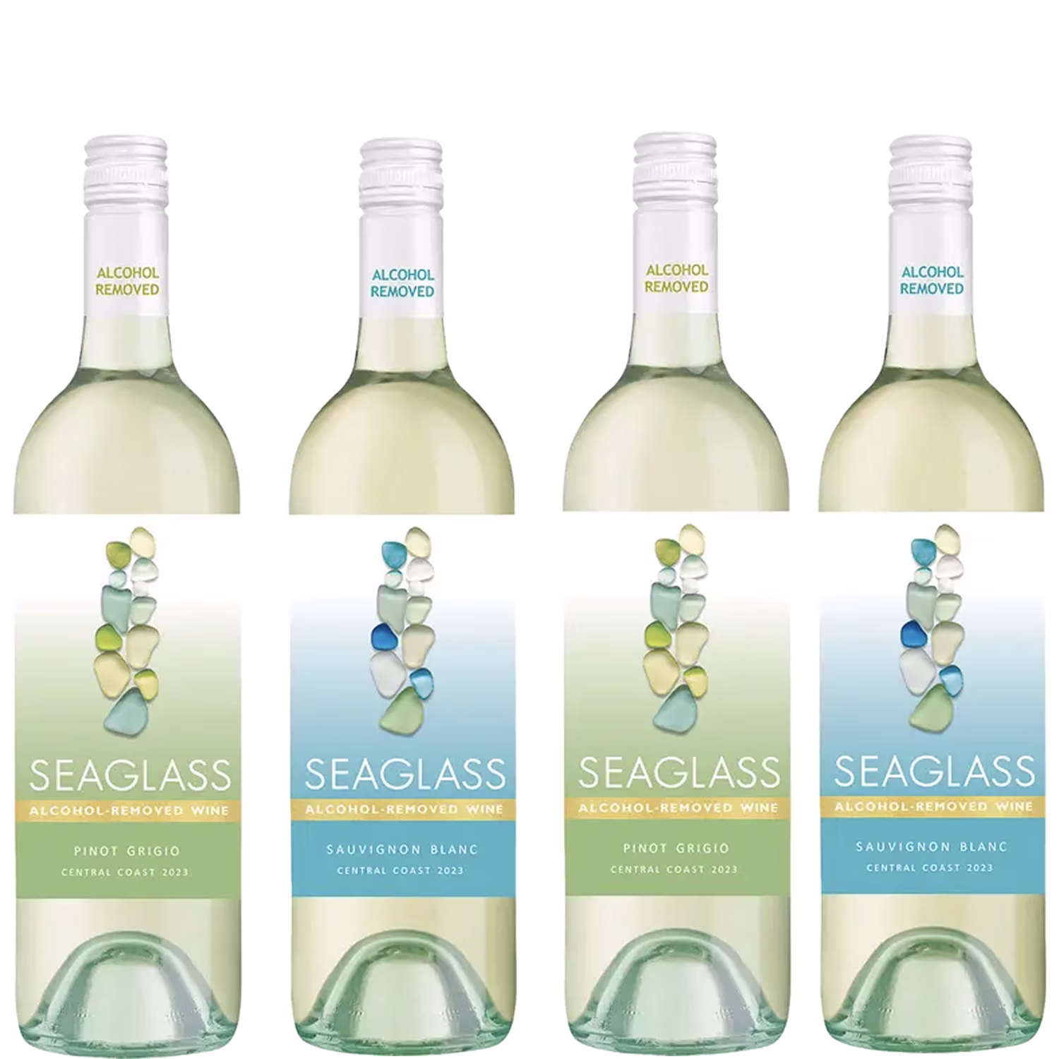 Sea glass alcohol removed