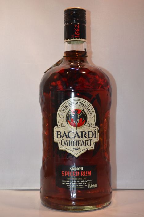 BACARDI OAKHEART SPICED RUM  1.75L