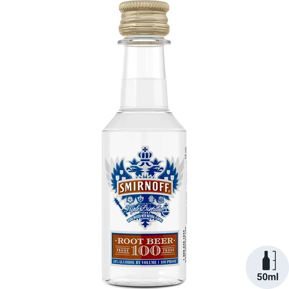 smirnoff vodka rootbeer 100 proff 50ml