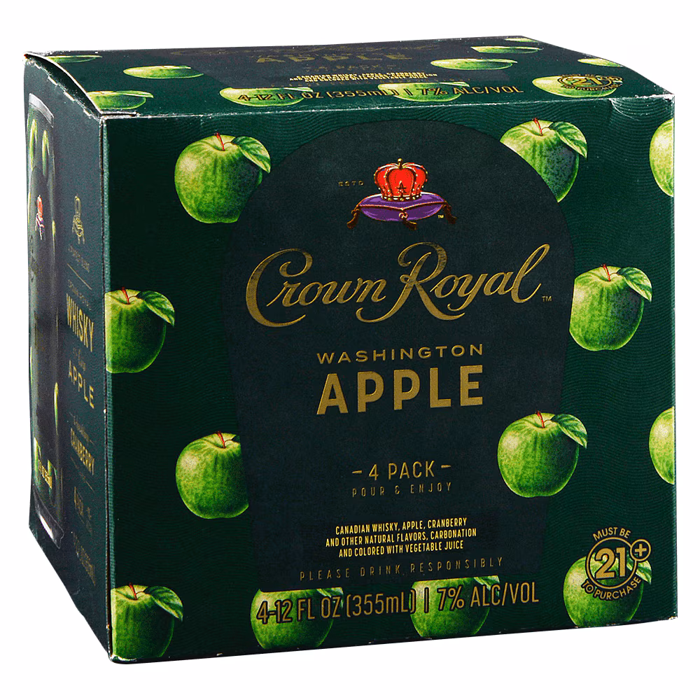 CrownRoyal apple beer 4 pack