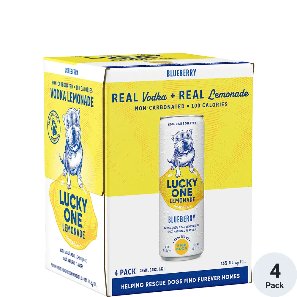 Lucky one lemonade Blueberry 4 pk