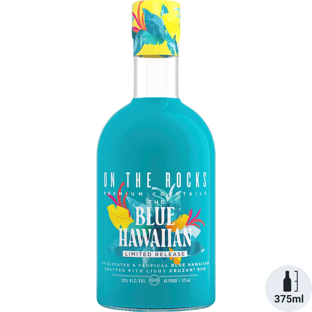 On the rocks blue hawaiian