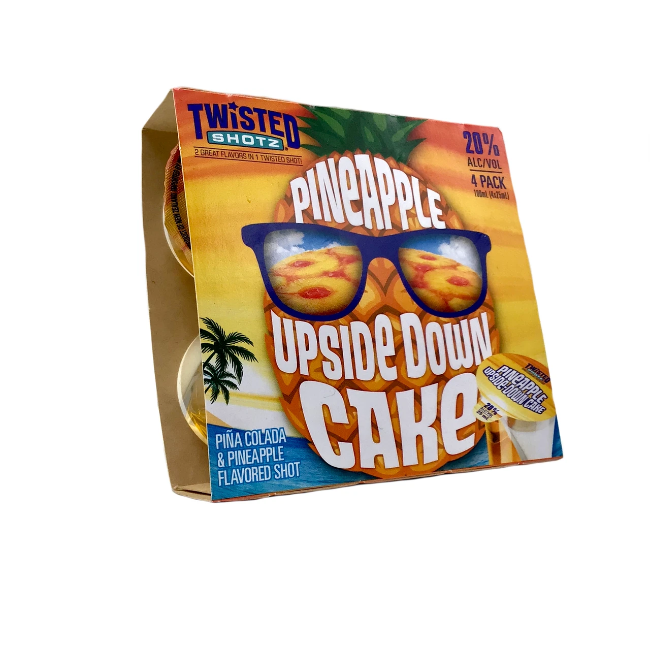 Twisted Shotz Pineapple Upside Down Cake 4pk